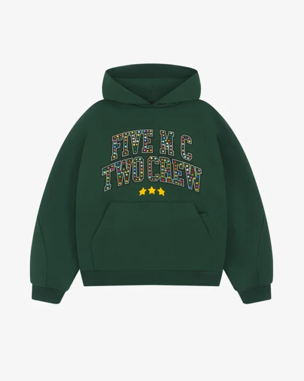 5mc2 Coral Green Crew Hoodie